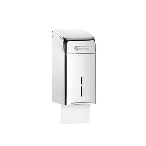 Dispenser di carta Mediclinics in acciaio inox da parete per uso in bagno - Product Image 1