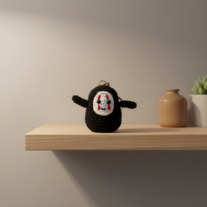 Llavero de Peluche con Figura Masculina sin Rostro de Anime, Tejido a Mano, Juguete Único, Regalo de Halloween y Navidad, Venta al Por Mayor - Product Image 5