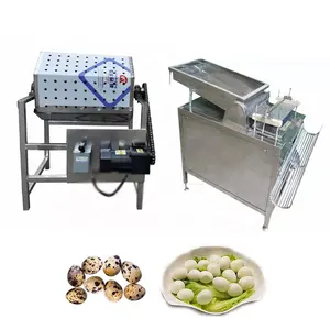 Automatic hen egg shell removing machine boiled chicken egg sheller machine with breaking function