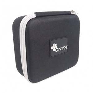 Bolsa de cosméticos al por mayor bolsa de maquillaje personalizada de moda bolsa de maquillaje de poliéster bolsa de cosméticos negra con logotipo - Product Image 5