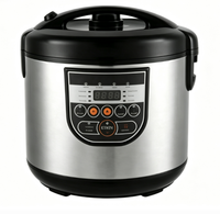 GB-MC660 Cuiseur à riz multifonction 4,1-5L 780W avec contrôle numérique, fonction minuterie, revêtement antiadhésif et chauffage par le bas en acier inoxydable