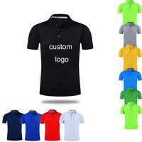 Polo en Coton CVC 200g Prix Usine Chine Unisexe Manches Courtes Ourlet Fendu Col Rabattu Polo de Travail