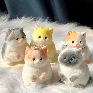 Stress Relief <b>Cat</b> Squeeze Toy Realistic TPR Fidget Toy for Anxiety Soft Sensory Toy for Kids Teens Adults Mochi <b>Squishy</b> - Product Image 1