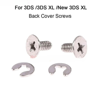 Jeu de vis de fixation WEIAI pour coque et batterie des consoles de jeu 3DS XL LL et New 3DS LL XL