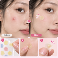Patchs Hydrocolloïdes Étoiles Mignonnes OEM ODM pour Boutons/Acné, Marque Privée, Logo Personnalisé, 40 Patchs Respirants et Imperméables pour Tous Types de Peau