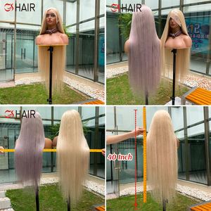 Peluca GS <span class=keywords><strong>Gris</strong></span> <span class=keywords><strong>Ceniza</strong></span>, Cabello Brasileño Pre-Plucked Natural, Encaje Completo con Baby Hair y Gorro Pequeño, Nueva Peluca Rubia <span class=keywords><strong>Ceniza</strong></span> - Product Image 2