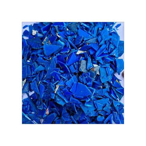 Hojuelas de HDPE Azul Transparente de Alta Pureza (99%), Material Plástico Reciclado Ecológico, Fragmentos para Proceso de Moldeo por Inyección - Product Image 3
