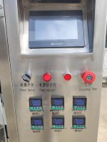 Empaquetadora automática de líquidos de sellado lateral de 3 líneas múltiples