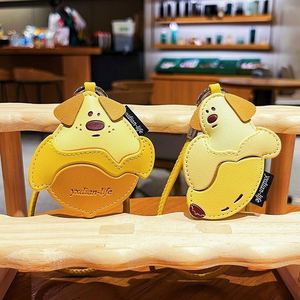 Promotion Customized Handheld Gift Leather Fruit <b>Dog</b> Cute Cartoon Leather Luxury Bag Pendant Accessories Leather Keychain - Product Image 3