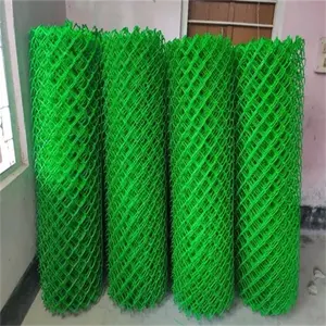 Chain Link Stahldraht 6 Fuß × 50 Fuß Zaunrollen Zaunplatten verzinkter PVC-beschichteter Chain Link-Zaun