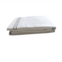 Parure de draps classiques en satin 100 % coton 600 fils/cm² 1,5-1,8 kg Polyester Blanc Luxe Doux Respirant Qualité Hôtelière pour Maison et Hôtel