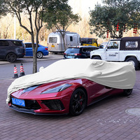 Vente directe d'usine Housse de voiture en polyester élastique Ferrari sur mesure Toutes tailles Anti-poussière Imperméable Protection UV 99%
