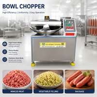 Cortadora de Alimentos Industrial de 20L, 40L, 80L, 125L para Ajo, Carne, Pimientos, Nueces, Molinillo y Máquina de Relleno de Salchichas