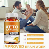 Gummies Céto de Haute Qualité pour Hommes et Femmes, 60 Unités, Marque Privée OEM, Vitamines Céto pour Adultes et Adolescents