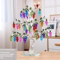 Ornement Arbre de Vigne en Cristal Artificiel Très Vendu, Artisanat en Verre Fait Main, Décoration pour la Maison, le Salon, la Chambre et le Bureau