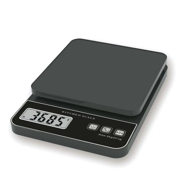 with Battery Power Source High Accuracy White Home Use Digital Kitchen Scales 5kg/1g Max Weighing Capacity Food Weighing Scale