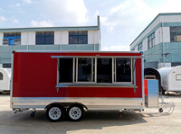 Remorque carrée personnalisée, conteneur mobile pour bar à cocktails, chariot de restauration rapide, camion de restauration de haute qualité, très demandé