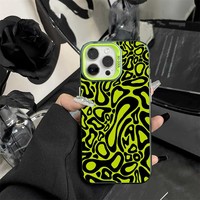 Coque de téléphone portable IMD transparente avec cercles colorés argentés pour iPhone 16 15 17 Pro Max – Vente Flash – Fabrication usine