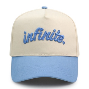 Vente en gros Logo brodé personnalisé Hommes Femmes Tendance <span class=keywords><strong>5</strong></span> Panel Two Snapback Dad Hats Vintage Sports Baseball Cap - Product Image 4