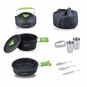 Starcamp 10-in-1 xách tay nhôm ngoài trời Bộ đồ nấu nướng dã ngoại & cắm trại công cụ dao kéo Bộ dụng cụ lộn xộn cho du lịch - Product Image 2