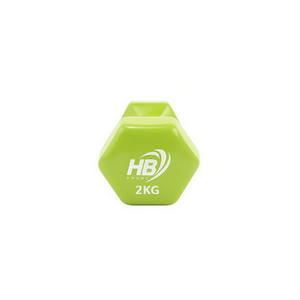 Mancuernas Hexagonales de 2 kg con Revestimiento Brillante Verde Intenso, 1 Unidad - Product Image 2