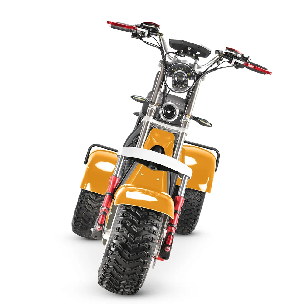 Nieuwe Eec Coc Citycoco 4000W Europa Magazijn Elektrische Scooters Met Fat Bike Band 3 Wheel 60V 40ah Batterij E Scooter