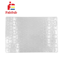 Puzzle de sublimation A4 vierge personnalisé en gros, 120 pièces, blanc pur, jouet éducatif pour enfants, puzzle de sublimation en papier