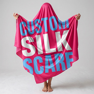 Foulards en Soie Imprimés Personnalisés 90x90cm Carrés, Motif Imprimé Numérique, Bandana de Luxe, Écharpe, Châle – Vente en Gros - Product Image 1