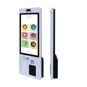 21.5-Inch Self-Service Self-Ordering <strong>Kiosk</strong> for Retail Indoor Floor Standing Checkout <strong>Queue</strong> Management Includes Printer Scanner