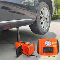 Cric électrique pour voiture 5 tonnes, kit cric hydraulique électrique avec clé à chocs électrique, écran LCD et affichage de la pression des pneus, rampe de levage pour voiture