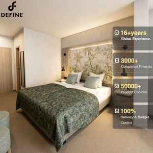 Juego de Muebles de Dormitorio de <span class=keywords><strong>Hotel</strong></span> de Lujo de 5 Estrellas, Muebles de <span class=keywords><strong>Hotel</strong></span> Modernos Completos, Juegos de Muebles de Dormitorio de Madera Personalizables para Hoteles Resort - Product Image 1