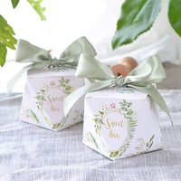 Boîte de papier personnalisée pour fête écologique Cadeaux de lait Valentine Boîtes pliables en chocolat praliné de luxe