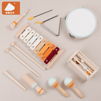 Musical Instrument Neutral Color Musical Toy Montessori Baby Wooden Percussion Instruments Modern Xylophone Music Toys
