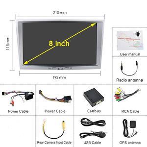 Autoradio Android 8'' con Apple CarPlay per <span class=keywords><strong>Opel</strong></span> Astra H J Vectra Vauxhall Antara Zafira <span class=keywords><strong>Corsa</strong></span> C D Vivaro Meriva Veda, Sistema Multimediale per Auto - Product Image 2