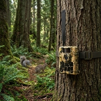 Caméra de chasse 4G LTE 32MP FHD, déclenchement 0,4s, IR invisible 940nm, étanche IP66, contrôle GPS et via application pour la surveillance de la faune