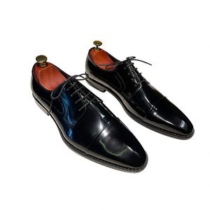 Nuevos Zapatos de Vestir Formales para Hombre de Diseño, Elegantes, de Piel Vacuna de Alta Calidad, para Oficina, Bodas, con Aumento de Altura y Antideslizantes - Product Image 3