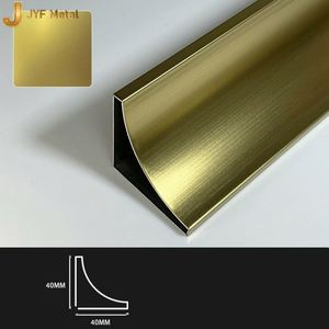JYF EX556 Modern Stainless Steel <b>Mirror</b> Hairline Decorative Trim Profile Waterproof Durable Easy Installation Interior Wall <b>Tile</b> - Product Image 2