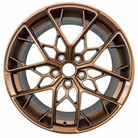 Rines Monobloque Forjados para Audi RS3 RS4 RS5 19, 20", Diseño Cóncavo, Negro Brillante, 12, 000T, Rines Forjado Rendimiento