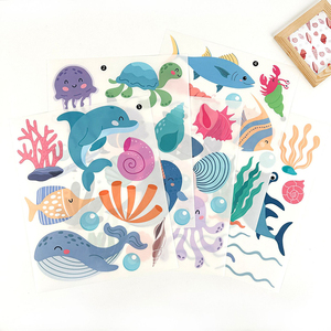 58 pièces/ensemble coloré océan vie autocollant mural créatures <span class=keywords><strong>de</strong></span> la mer autocollant mural sous la mer poisson amovible autocollant mural <span class=keywords><strong>salle</strong></span> <span class=keywords><strong>de</strong></span> <span class=keywords><strong>bain</strong></span> chambre - Product Image 5