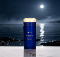 Tube de baume parfumé ovale de 75g, blanc mat, à mécanisme rotatif, pour déodorant, vente en gros