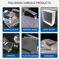 Machine de polissage de bords en acrylique de haute précision, polisseuse automatique de feuilles de plastique PMMA Plexiglas pour une finition miroir