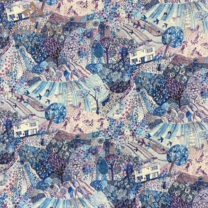 Tessuto in <span class=keywords><strong>Cotone</strong></span> 100% HAPPEAK, Stampa Colorata Personalizzata con Case, per Camicie da Bambina, Abbigliamento per Bambini di Tendenza - Product Image 4