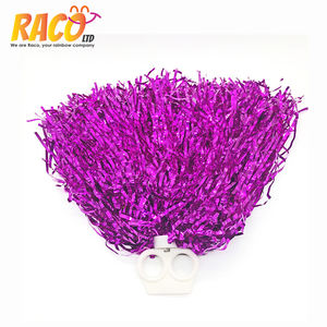Nuovo Arrivo Variopinto <span class=keywords><strong>Cheerleader</strong></span> Tinsel Tirare Pompon Fiore Palla Per Il Calcio Il Basket Partita Pompoms - Product Image 4