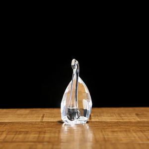 Ccigno di cristallo trasparente <span class=keywords><strong>blu</strong></span> unico per la decorazione di nozze figurina di cristallo del <span class=keywords><strong>cigno</strong></span> - Product Image 4