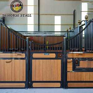 कस्टमाइज्ड हॉर्स स्टाल फ्रंट पैनल को स्थापित करना आसान है जिसमें पंखा दरवाजे के साथ घोड़े स्थिर फ्रंट पैनल - Product Image 1