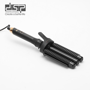 Rizador de pelo profesional Dsp de 3 barriles con tecnología de calentamiento cerámico PTC para uso en salón y en casa - Product Image 2