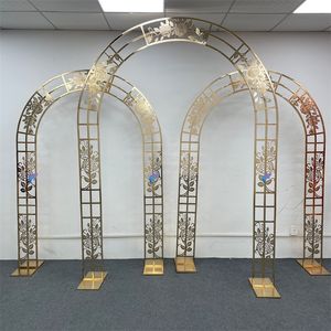 Customizable Stainless Steel <b>Wedding</b> Arch <b>Frame</b> Set Factory-Supplied Metal Backdrop for <b>Wedding</b> Events Stage - Product Image 4