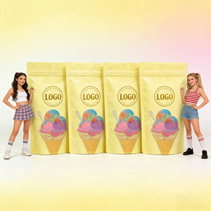 Custom-Printed Digital <b>Laminated</b> Zipper Top Stand-Up <b>Pouches</b> 3.5g 7g 14g 28g Candy Gummy Calbee Snack <b>Pouches</b>; Odor-Proof Bags - Product Image 5