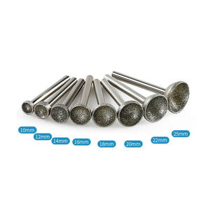 أداة حفر ماسية مطلية كهربائياً لطحن الحجر واليشم وشمع العسل، أداة لصنع الخرز الماسي والكابوشون - Product Image 3