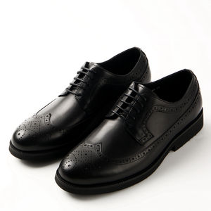 Zapatos Derby de Cuero Genuino de Italia Estilo Vintage para Hombre con Diseño Brogue Parte Superior Casual Plantilla de EVA Impermeables para Negocios Fiestas y Uso Diario - Product Image 1